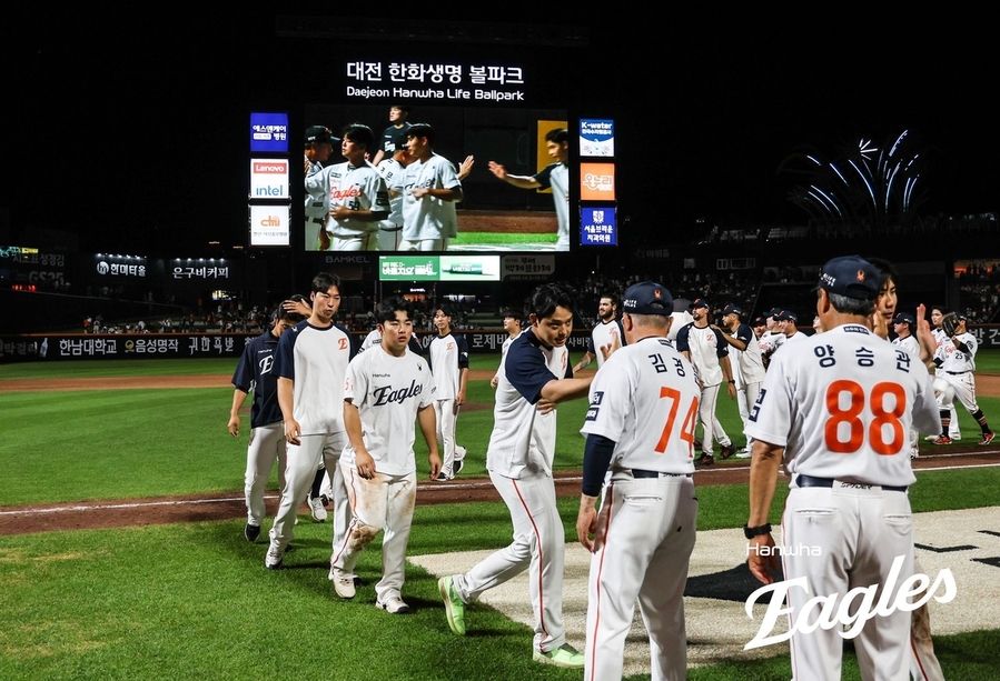 ▲ 한화가 KIA를 꺾으며 올 시즌 가장 먼저 50승 고지를 밟았다.ⓒ한화 이글스 제공