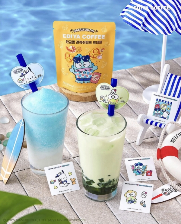 ▲ 산리오캐릭터즈 협업 음료ⓒ이디야커피