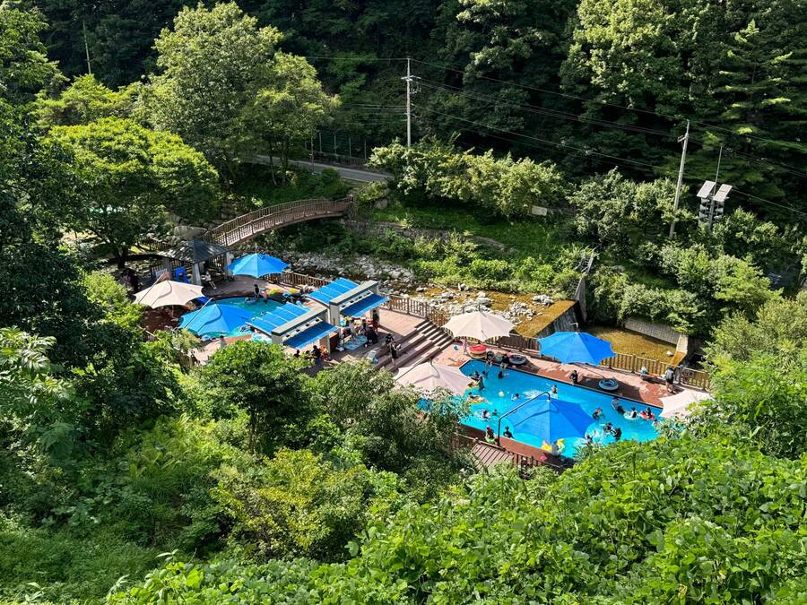 ▲ 수도산자연휴양림 물놀이장.ⓒ김천시설관리공단