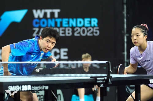 ▲ 임종훈-신유빈 조가 월드테이블테니스(WTT) 시리즈에서 3주 연속 우승을 노리고 있다.ⓒWTT 제공