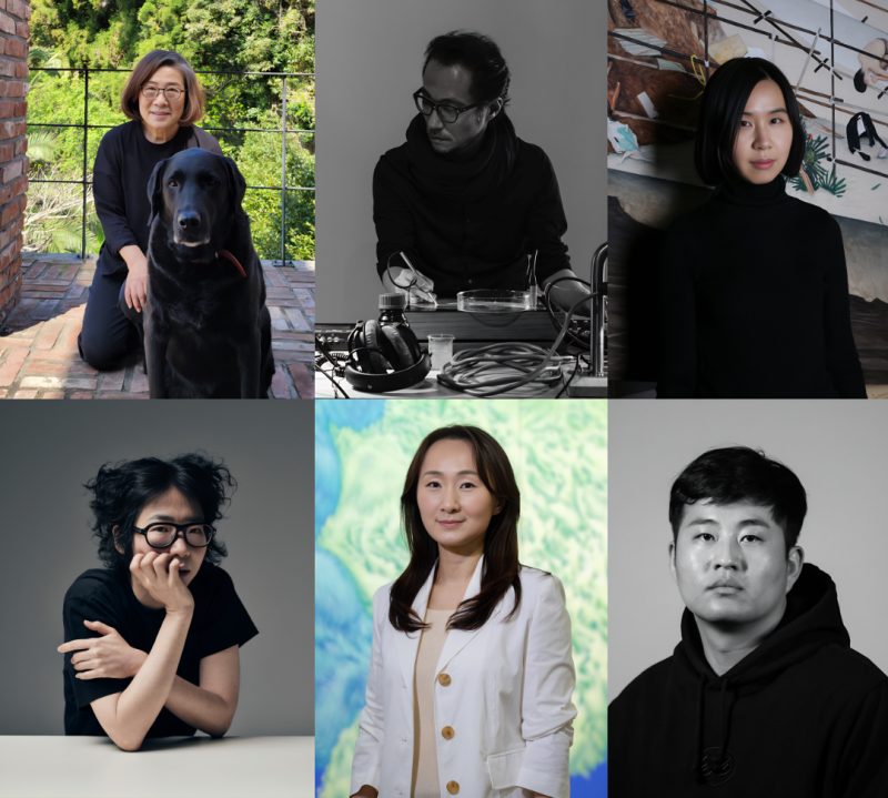 ▲ 상단 왼쪽부터 김보희·김윤철·이진주, 하단 왼쪽부터 전소정·정유미·임노식.ⓒ샤넬코리아