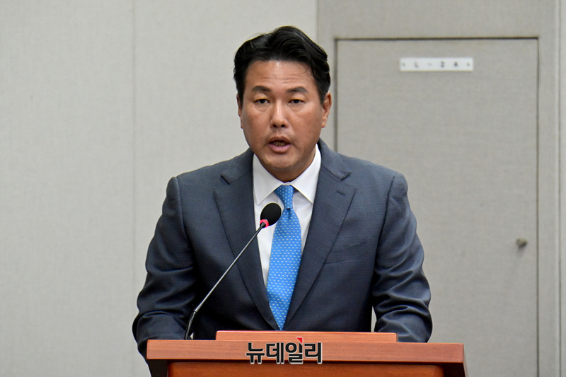 ▲ 김태효 국가안보실 제1차장이 27일 오후 국회에서 열린 운영위원회 전체회의에 출석해 업무보고를 하고 있다. 2024.08.27. ⓒ이종현 기자