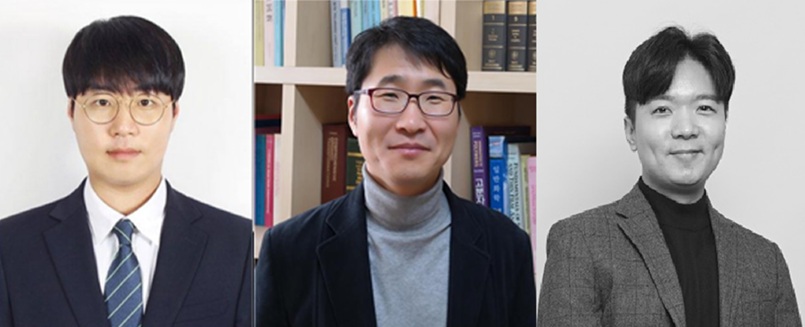 ▲ 연구진. 왼쪽부터 성균관대 신동진 박사과정생(제1저자), 이준엽 교수, 중앙대 김재민 교수.ⓒ중앙대