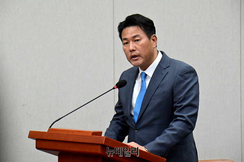 ▲ 김태효 국가안보실 제1차장이 27일 오후 국회에서 열린 운영위원회 전체회의에 출석해 업무보고를 하고 있다. 2024.08.27. ⓒ이종현 기자