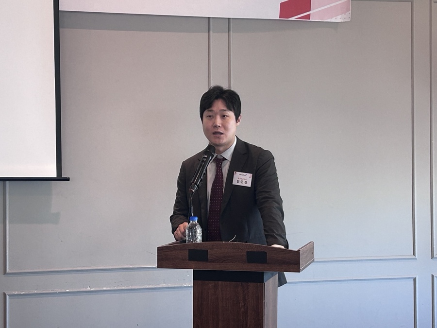 ▲ 11일 빈준길 뉴로핏 공동대표가 기업설명회에서 발언하고 있다. ⓒ조희연 기자