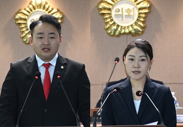 ▲ 왼쪽부터 조대웅·유승연 의원. ⓒ대덕구의회