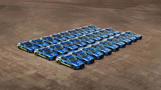 ▲ 쿠웨이트 내무부 행사 운영용으로 맞춤 제작된 제네시스 G90 ⓒ제네시스