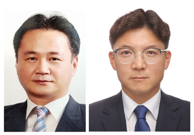 ▲ 구자억 종합병원본부대표(왼쪽)와 심승식 상무보. ⓒ한국팜비오