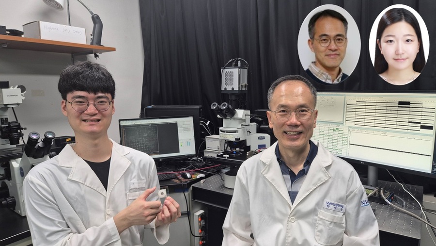 ▲ 사진 왼쪽부터 KAIST 윤동조 박사, 박제균 교수, (우측 상단) 남윤기 교수, 김수지 박사과정.ⓒKAIST