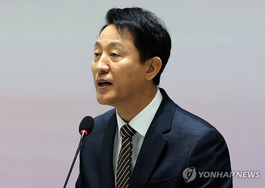 ▲ 오세훈 서울시장이 16일 서울시청에서 열린 '민선 8기 3주년 기자간담회'에서 발언하고 있다. ⓒ연합뉴스
