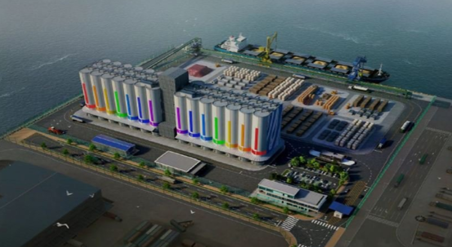 ▲ 부산항 양곡부두 조감도 ⓒ한국해양진흥공사