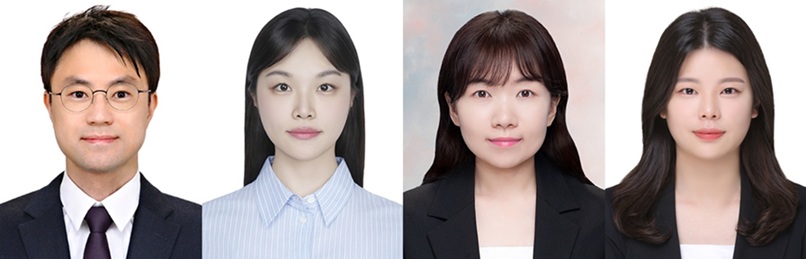 ▲ 왼쪽부터 연세대 변상균 교수, 김희주 연구원, 서울여대 장영진 교수, 안희주 연구원.ⓒ연세대