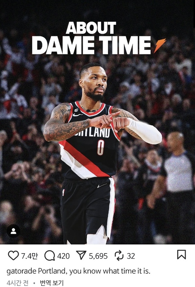 ▲ 미국프로농구(NBA) 가드 데미안 릴라드가 친정팀 포틀랜드 트레일 블레이저스로 돌아간다. 250718 사진=데미안 릴라드 인스타그램 갈무리. ⓒdamianlillard