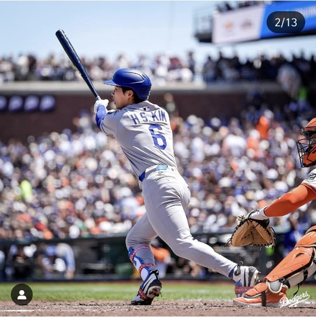 ▲ 김혜성. LA다저스 인스타그램 갈무리. ⓒdodgers