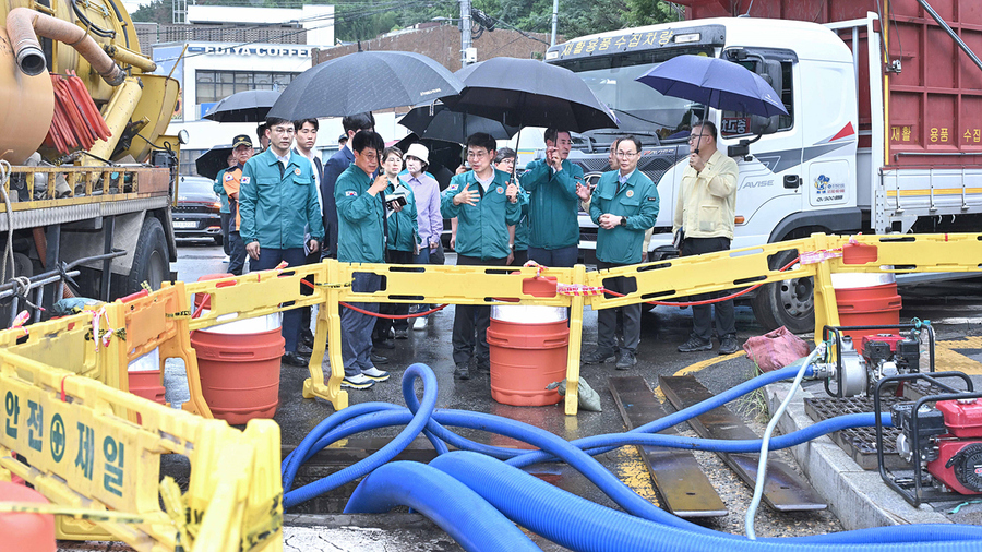 ▲ 이번 현장방문은 노곡동 침수피해 지역 등 집중호우로 인한 재해 우려가 큰 지역을 중심으로 진행됐다.ⓒ대구시