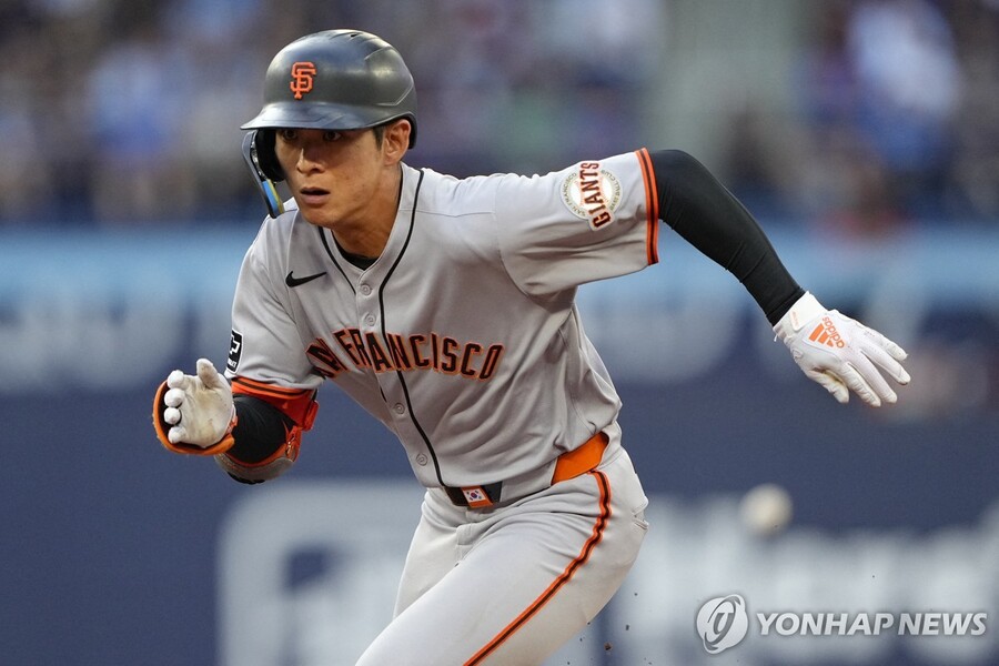 ▲ 샌프란시스코 이정후가 하반기 첫 경기 토론토전에서 안타를 신고했다.ⓒ연합뉴스 제공