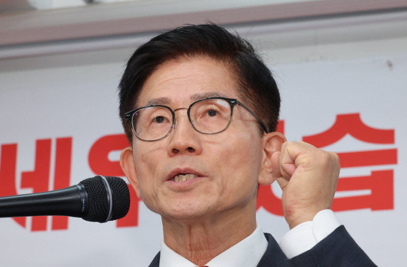 ▲ 김문수 전 국민의힘 대선후보가 20일 서울 여의도 당사에서 당 대표 출마선언을 하고 있다. ⓒ연합뉴스