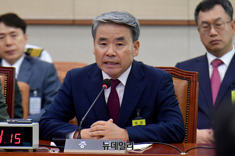 ▲ 이종섭 전 국방부 장관이 국회 법제사법위원회에서 의원들의 질문에 답하고 있다. 2024.07.19. ⓒ이종현 기자