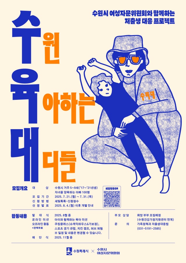 ▲ ‘수육대(수원에서 육아하는 대디들)’ 홍보 포스터. ⓒ수원시 제공
