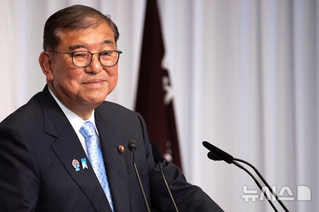 ▲ 이시바 시게루 일본 총리가 도쿄에서 열린 참의원 선거 관련 기자회견에 참석하고 있다. 250721 AP/뉴시스. ⓒ뉴시스