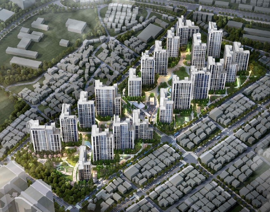 ▲ ‘청주 센텀 푸르지오 자이 아파트’ 조감도. ⓒ청주시