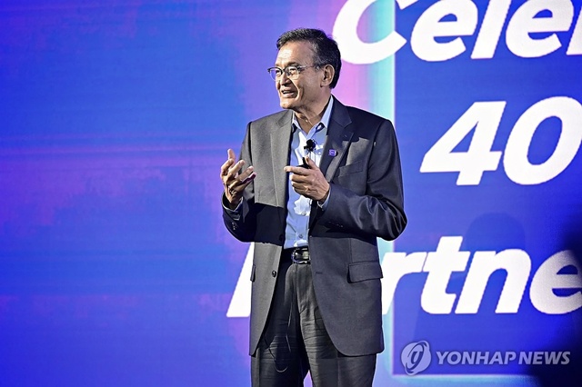 ▲ 립부 탄 인텔 CEO가 대만에서 열린 '인텔 대만 40주년' 기념행사에 참석해 발언하고 있다. 250519 인텔 제공. ⓒ연합뉴스