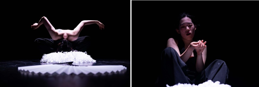 ▲ 삼육대 통합예술학과 홍선미 교수가 연출한 현대무용극 '방랑자' 공연 모습.ⓒ삼육대