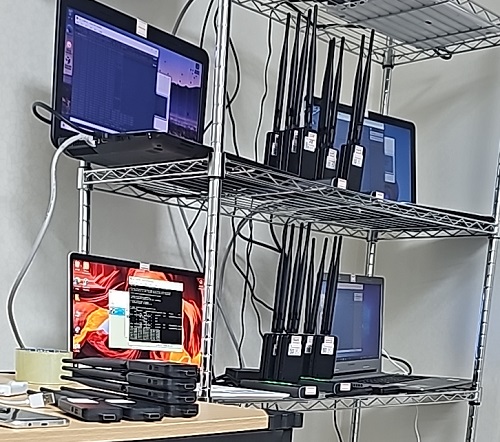 ▲ 범행에 사용된 라우터 중계기.ⓒ세종경찰청