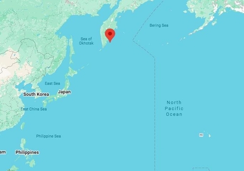 ▲ 30일 러시아와 일본 등지에 '위험한 쓰나미 경보'가 발령됐다. ⓒ구글맵 캡처