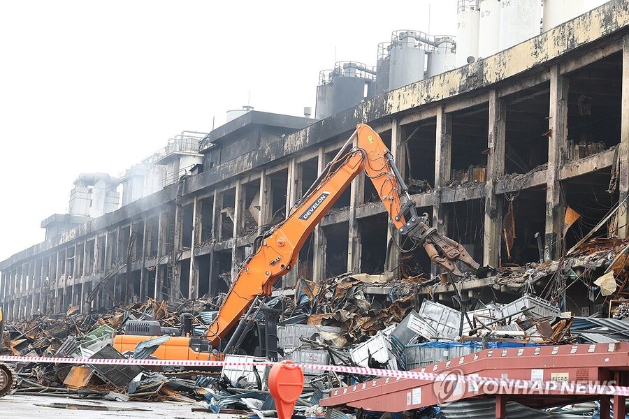 ▲ 불 난 금호타이어 광주공장 철거 준비ⓒ금호타이어