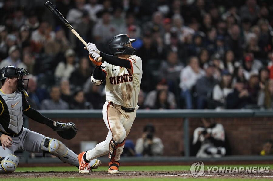 ▲ 샌프란시스코 이정후가 2경기 연속 침묵했고, 팀은 승률 5할이 무너졌다.ⓒ연합뉴스 제공