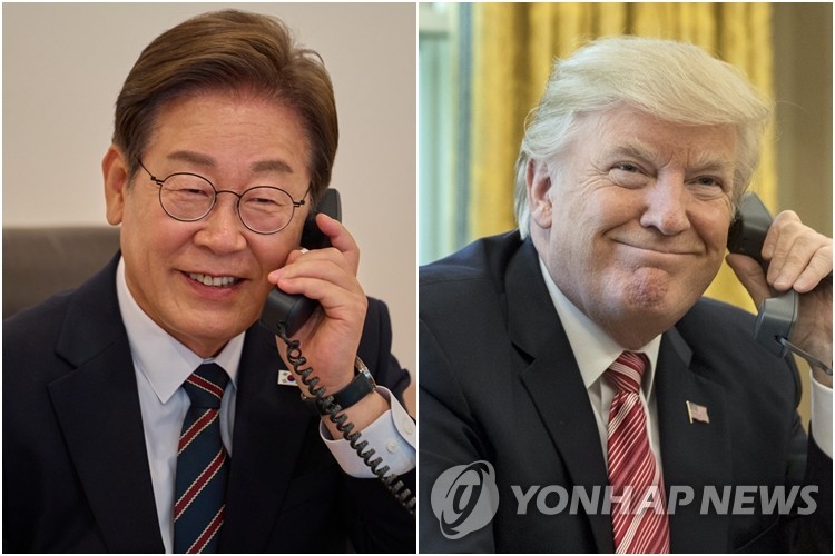 ▲ 통화하는 이재명 대통령(왼쪽)과 트럼프 미국 대통령 ⓒ연합뉴스