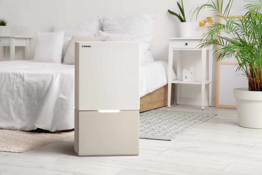 ▲ 코웨이의 인버터 제습기 모습. ⓒ코웨이