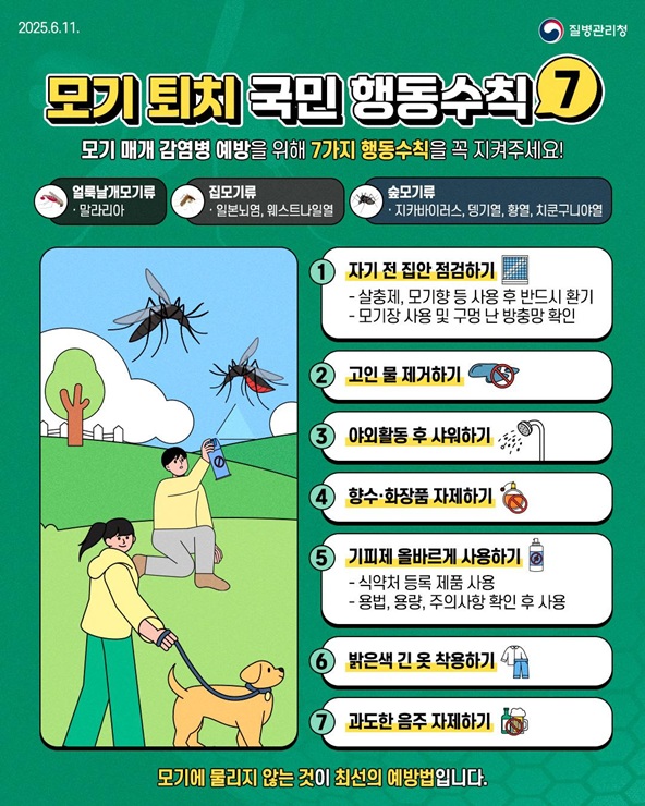 ▲ 대구광역시는 최근 이어진 폭우로 인해 고인 물과 웅덩이 등 모기 서식 환경이 변화함에 따라, 모기 개체수가 급증할 수 있어 시민들에게 모기매개 감염병 예방에 대한 각별한 주의를 당부했다.ⓒ대구시