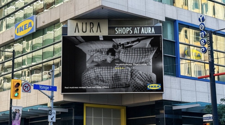 ▲ 이케아 캐나다의 '슬립 토크 리뷰(Sleep Talk Reviews)' 캠페인. ©IKEA Canada