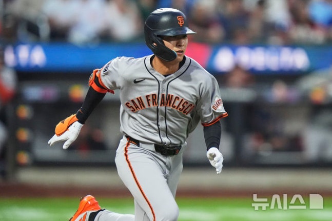▲ 샌프란시스코 이정후가 메츠를 상대로 시즌 23호 2루타를 작렬했다.ⓒ뉴시스 제공