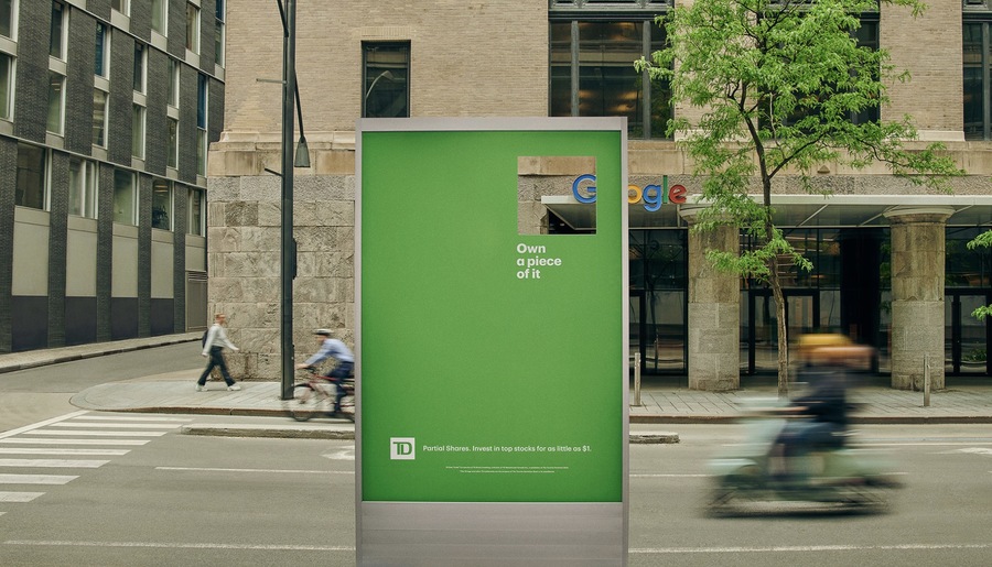 ▲ TD뱅크의 'Fractional Window Shopping' 캠페인. ©TD뱅크