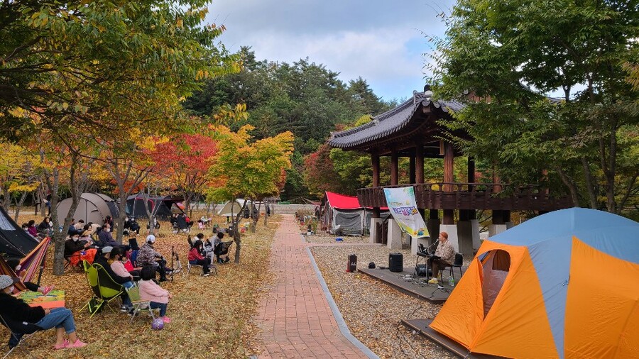 ▲ 캠핑장 앞에 자리 잡은 수하계곡에서는 물놀이에 안성맞춤 ‘강수영장’을 운영하고 있고 31개 사이트, 샤워시설과 북카페, 깨끗한 공기와 수려한 자연경관이 반기는 ‘청소년수련원 캠핑장’이 피서객을 기다린다.ⓒ영양군