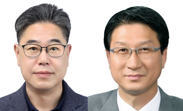 ▲ 경기주택도시공사가 4일 자로 임명한 김상철 전략사업본부장(왼쪽)과 오완석 균형발전본부장. ⓒ경기주택도시공사 제공