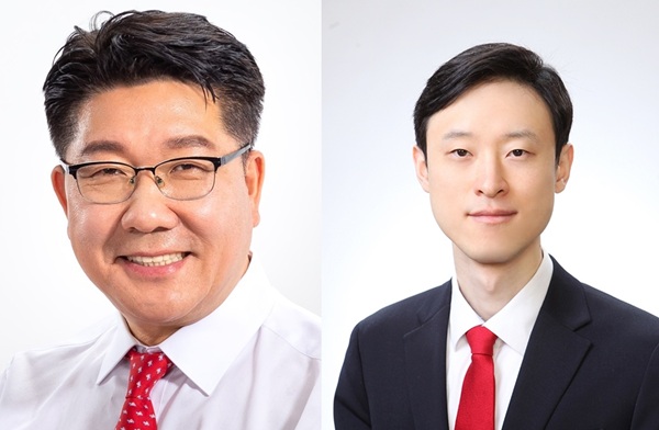 ▲ 왼쪽부터, 송활섭의원, 이중호위원장.ⓒ대전시의회