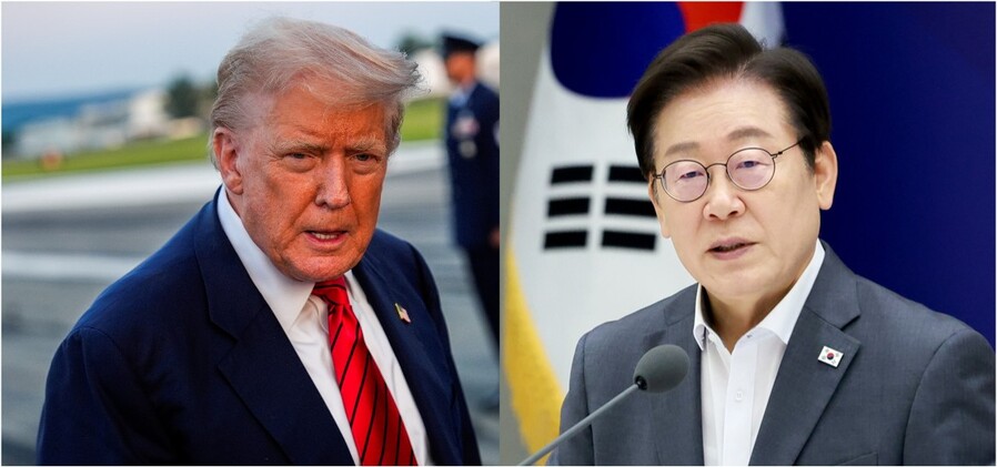 ▲ 트럼프 대통령과 이재명 대통령. ⓒAP·뉴시스