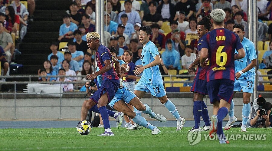 ▲ 바르셀로나가 대구를 5-0으로 대파하며 아시아투어를 마무리 지었다.ⓒ연합뉴스 제공