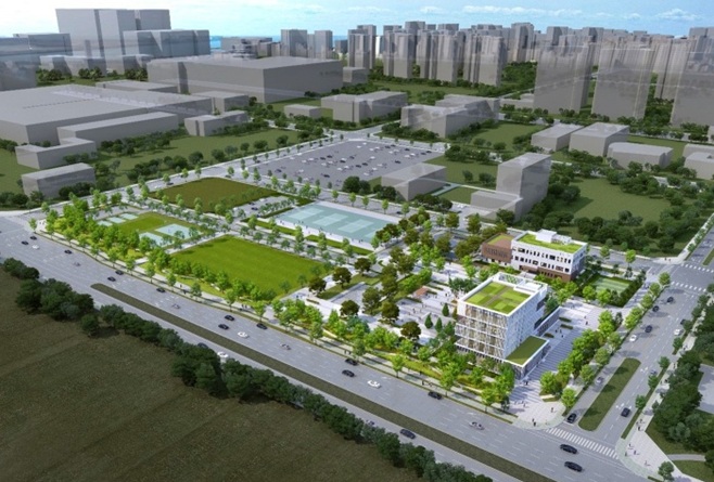 ▲ 한국외국어대학교 송도캠퍼스 조감도.ⓒ한국외대