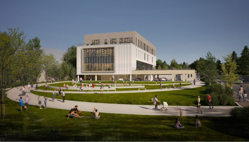 ▲ 아산 서부권 지역의 정주 여건 개선을 위해 추진 중인 ‘서부권 공공도서관’ 조감도.ⓒ아산시