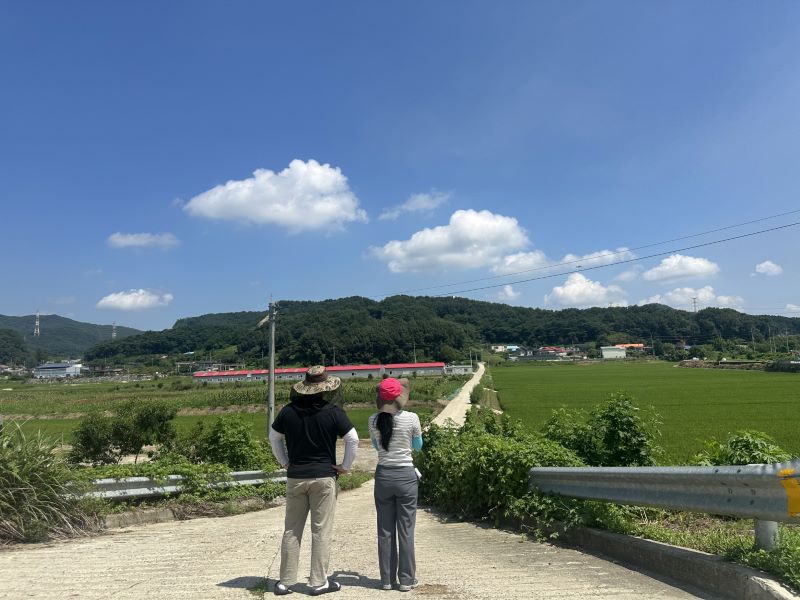 ▲ 아산시가 드론을 활용한 폭염 예찰 활동을 하는 모습.ⓒ아산시