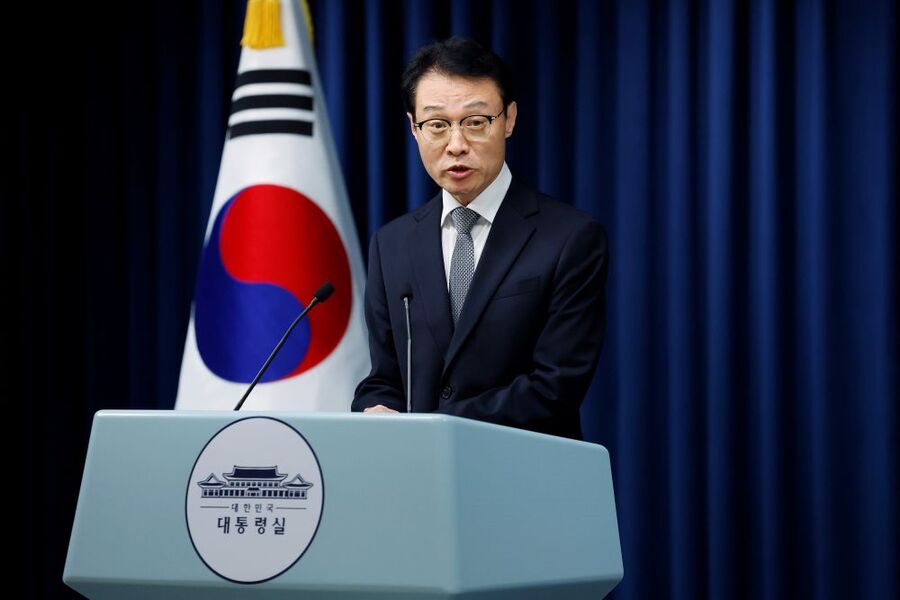 ▲ 이규연 홍보소통수석이 6일 서울 용산 대통령실 청사에서 방송법 관련 논평을 하고 있다. ⓒ뉴시스