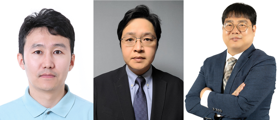 ▲ (왼쪽부터) 뇌과학과 Janbolat Ashim 박사과정생, 핵심단백질자원센터 최성균 센터장, 뇌과학과 유우경 교수.ⓒDGIST