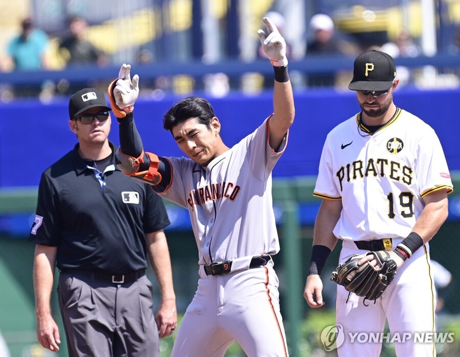 ▲ 샌프란시스코 이정후가 6경기 연속 장타 행진에 성공했다.ⓒ연합뉴스 제공