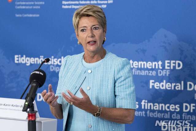 ▲ 카린 켈러주터 스위스 대통령. 출처=APⓒ뉴시스