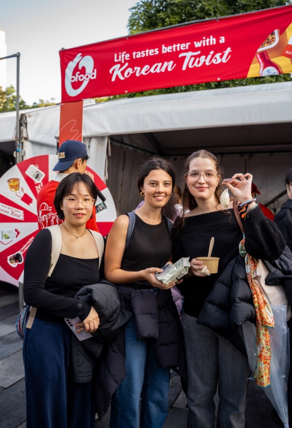 ▲ ‘오푸드(O’food)’가 호주 최고 명문대학 중 하나인 시드니 대학교에서 열린 ‘시드니 대학교 웰컴 페스트 2025’에 참가했다ⓒ대상